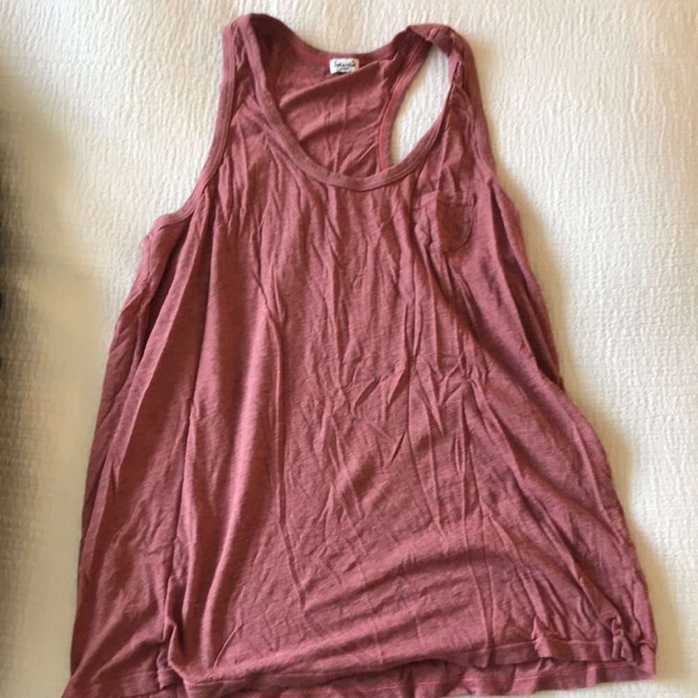 Splendid rust color racerback tank